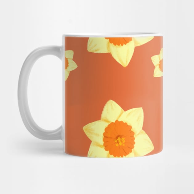 Fresh narcissus flower print by Ayaruta